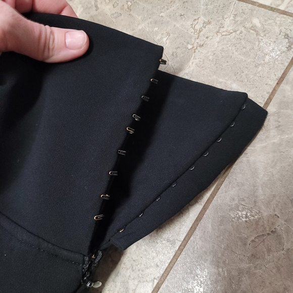 Proenza Schouler Matte Double Crepe Strapless Dress Long Maxi Black Formal - Picture 6 of 10